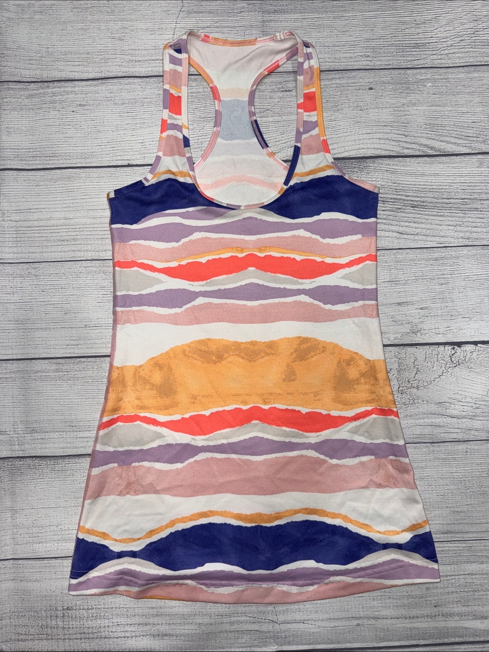 lululemon athletica Cool Racerback Tank Top with Sunset Landscape Pattern